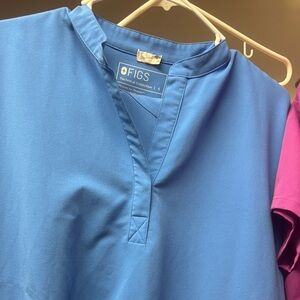 Figs Royal Blue Medical Scrub Top